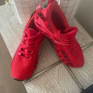 Women’s Red running/walking sneakers, size 9